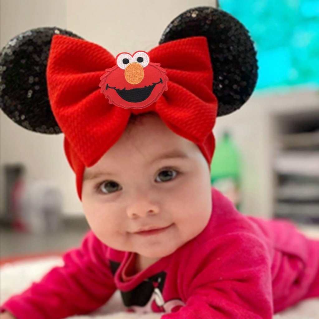 Elmo Headband Sequin Disney Headband Sesame Street Bow Elmo Bow Elmo Birthday Elmo Headband Sequin Disney Headband Sesame Street Bow Elmo Bow Elmo Birthday